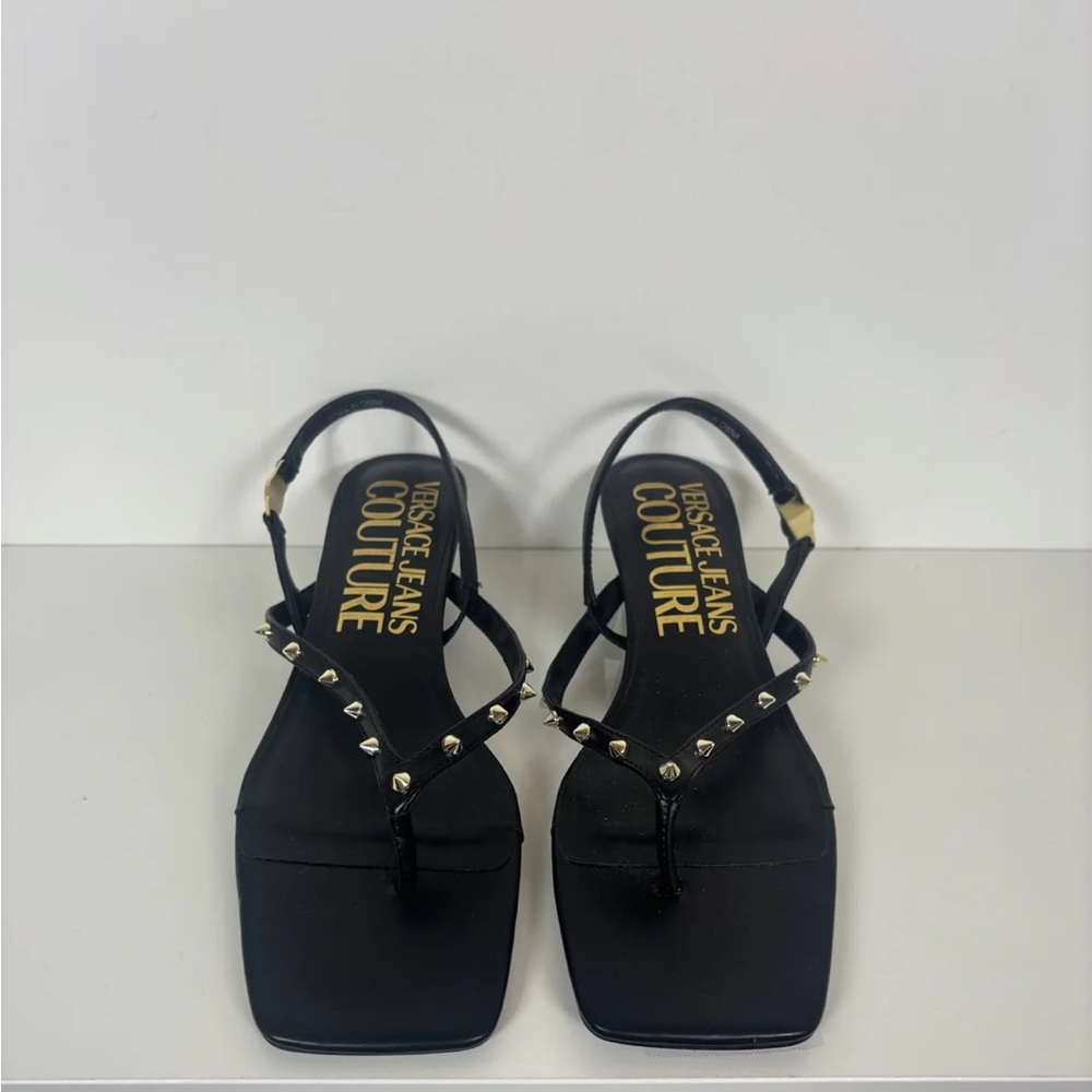 Versace Jeans Collection Black Elegant Sandals